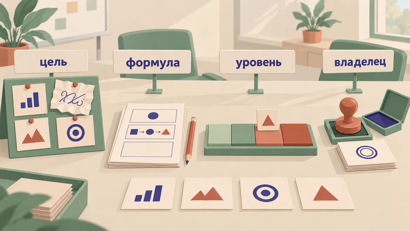 Четыре шага, после которых риски отказа можно сравнивать: цель, формула, уровень, подтверждение владельцем